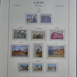 Collection timbres d'Europa CEPT 1956-1979 neufs** complet en un album.