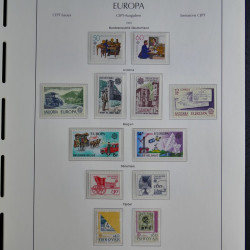 Collection timbres d'Europa CEPT 1956-1979 neufs** complet en un album.