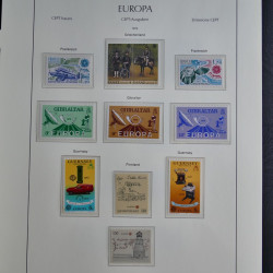 Collection timbres d'Europa CEPT 1956-1979 neufs** complet en un album.