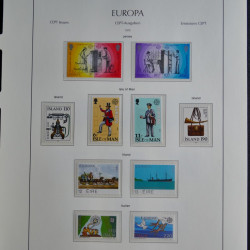 Collection timbres d'Europa CEPT 1956-1979 neufs** complet en un album.