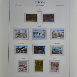 Collection timbres d'Europa CEPT 1956-1979 neufs** complet en un album.