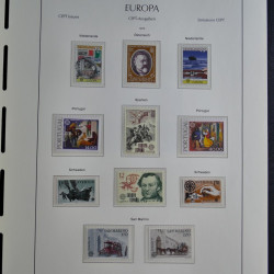 Collection timbres d'Europa CEPT 1956-1979 neufs** complet en un album.