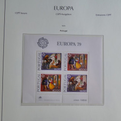 Collection timbres d'Europa CEPT 1956-1979 neufs** complet en un album.