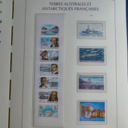 Collection timbres de T.A.A.F. 2000-2009 neufs** complet en un album.