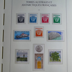 Collection timbres de T.A.A.F. 2000-2009 neufs** complet en un album.