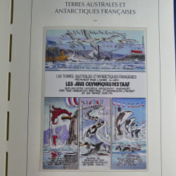 Collection timbres de T.A.A.F. 2000-2009 neufs** complet en un album.