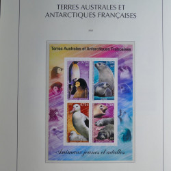 Collection timbres de T.A.A.F. 2000-2009 neufs** complet en un album.