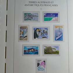 Collection timbres de T.A.A.F. 2000-2009 neufs** complet en un album.