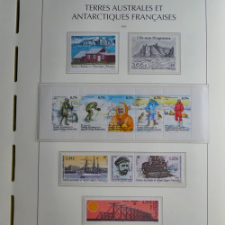Collection timbres de T.A.A.F. 2000-2009 neufs** complet en un album.