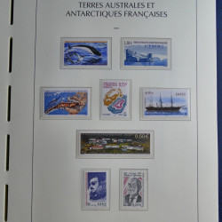 Collection timbres de T.A.A.F. 2000-2009 neufs** complet en un album.