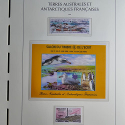 Collection timbres de T.A.A.F. 2000-2009 neufs** complet en un album.