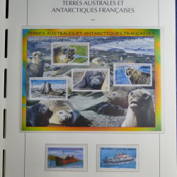 Collection timbres de T.A.A.F. 2000-2009 neufs** complet en un album.