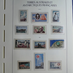 Collection timbres de T.A.A.F. 1955-1999 neufs** complet en un album.