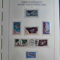 Collection timbres de T.A.A.F. 1955-1999 neufs** complet en un album.