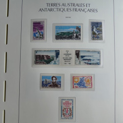 Collection timbres de T.A.A.F. 1955-1999 neufs** complet en un album.