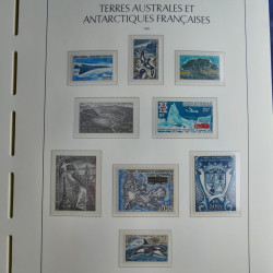 Collection timbres de T.A.A.F. 1955-1999 neufs** complet en un album.