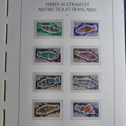 Collection timbres de T.A.A.F. 1955-1999 neufs** complet en un album.