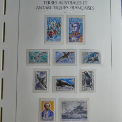 Collection timbres de T.A.A.F. 1955-1999 neufs** complet en un album.