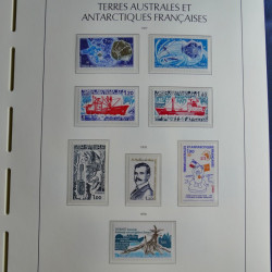 Collection timbres de T.A.A.F. 1955-1999 neufs** complet en un album.