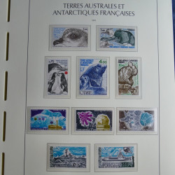 Collection timbres de T.A.A.F. 1955-1999 neufs** complet en un album.