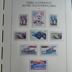 Collection timbres de T.A.A.F. 1955-1999 neufs** complet en un album.