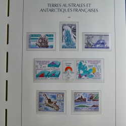 Collection timbres de T.A.A.F. 1955-1999 neufs** complet en un album.