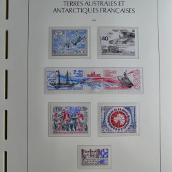 Collection timbres de T.A.A.F. 1955-1999 neufs** complet en un album.