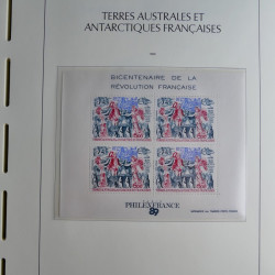 Collection timbres de T.A.A.F. 1955-1999 neufs** complet en un album.