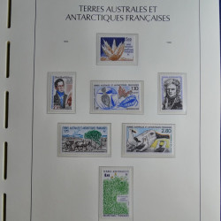 Collection timbres de T.A.A.F. 1955-1999 neufs** complet en un album.
