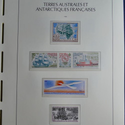 Collection timbres de T.A.A.F. 1955-1999 neufs** complet en un album.