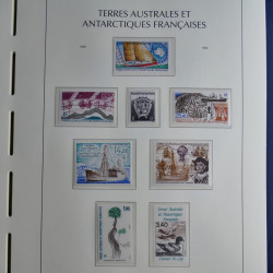 Collection timbres de T.A.A.F. 1955-1999 neufs** complet en un album.