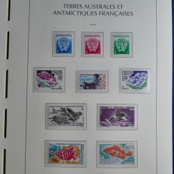 Collection timbres de T.A.A.F. 1955-1999 neufs** complet en un album.