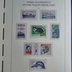 Collection timbres de T.A.A.F. 1955-1999 neufs** complet en un album.