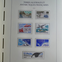 Collection timbres de T.A.A.F. 1955-1999 neufs** complet en un album.