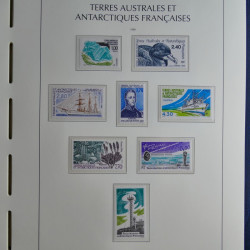 Collection timbres de T.A.A.F. 1955-1999 neufs** complet en un album.