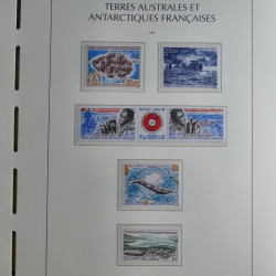 Collection timbres de T.A.A.F. 1955-1999 neufs** complet en un album.