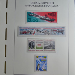 Collection timbres de T.A.A.F. 1955-1999 neufs** complet en un album.