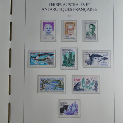 Collection timbres de T.A.A.F. 1955-1999 neufs** complet en un album.