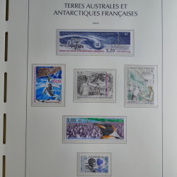Collection timbres de T.A.A.F. 1955-1999 neufs** complet en un album.