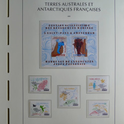 Collection timbres de T.A.A.F. 2020-2024 neufs** en un album.