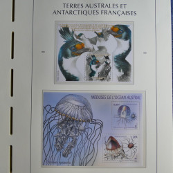 Collection timbres de T.A.A.F. 2020-2024 neufs** en un album.