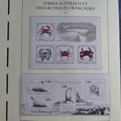 Collection timbres de T.A.A.F. 2020-2024 neufs** en un album.