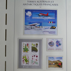 Collection timbres de T.A.A.F. 2020-2024 neufs** en un album.