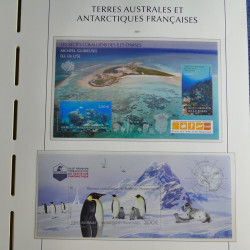 Collection timbres de T.A.A.F. 2020-2024 neufs** en un album.