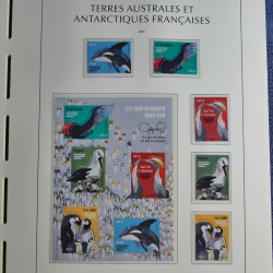 Collection timbres de T.A.A.F. 2020-2024 neufs** en un album.