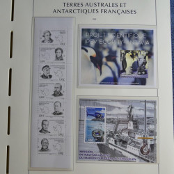 Collection timbres de T.A.A.F. 2020-2024 neufs** en un album.