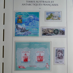 Collection timbres de T.A.A.F. 2020-2024 neufs** en un album.