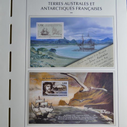 Collection timbres de T.A.A.F. 2020-2024 neufs** en un album.