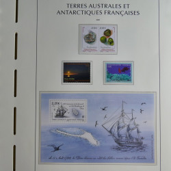 Collection timbres de T.A.A.F. 2020-2024 neufs** en un album.