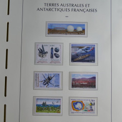 Collection timbres de T.A.A.F. 2020-2024 neufs** en un album.